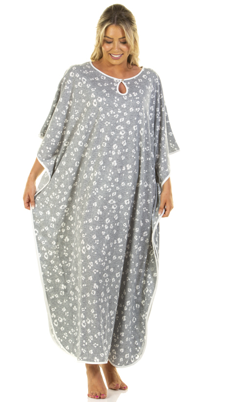 Kira Leopard Print Kaftan